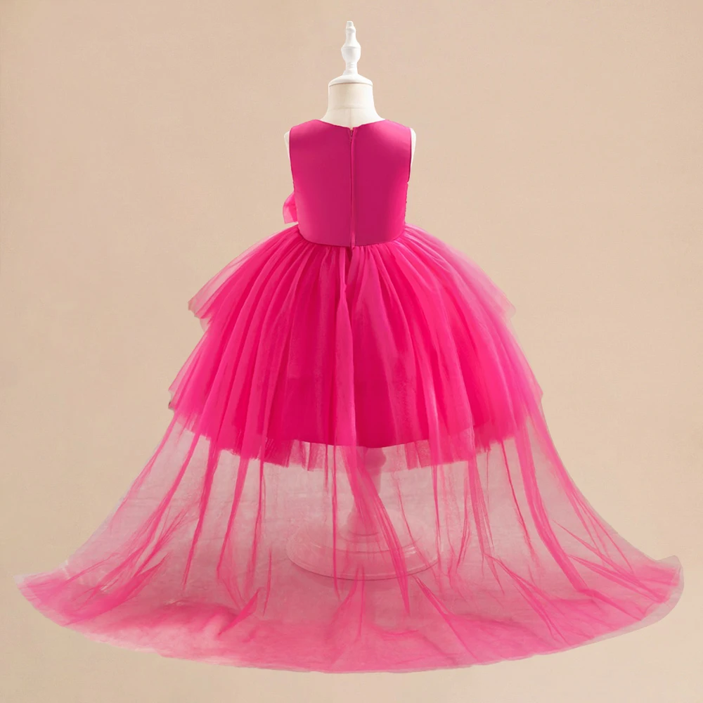 Girls Trailing Party Princess Dress Girl Birthday Party Dresses Kids Fashion Evening Prom Gown Children Daily Holiday Costumes