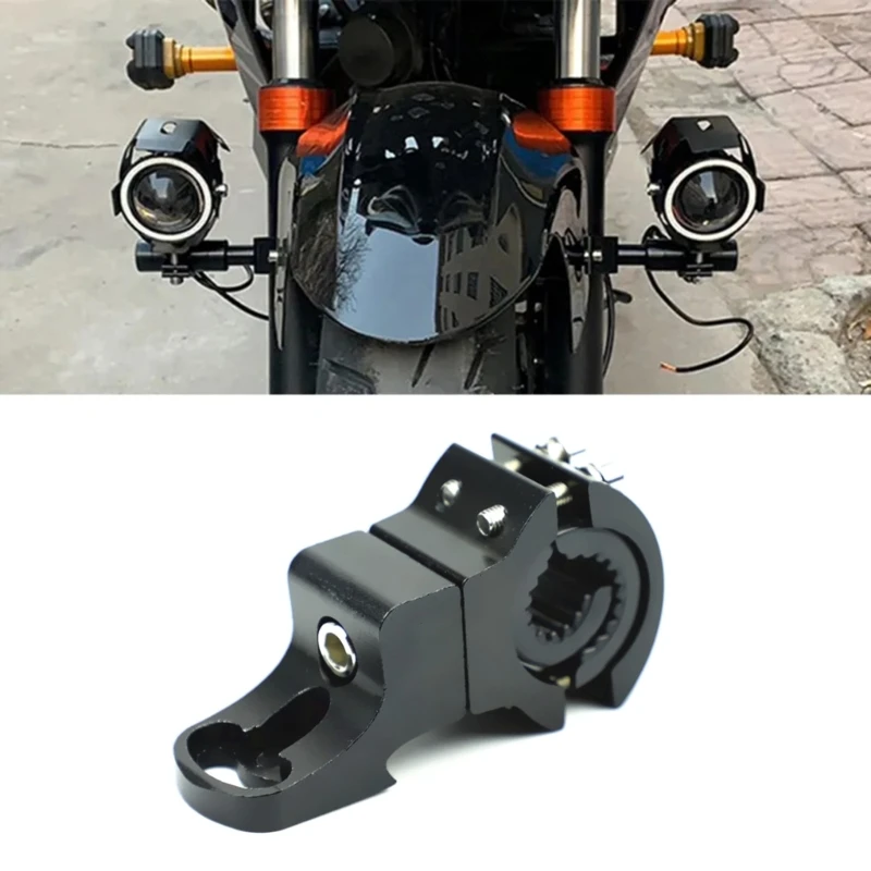 

Universal Motorcycle Spotlight Mount Brackets Clamp Fog Light Holder Adjustable Motorbike Turn Signal Aluminum Tube Clamp Holder