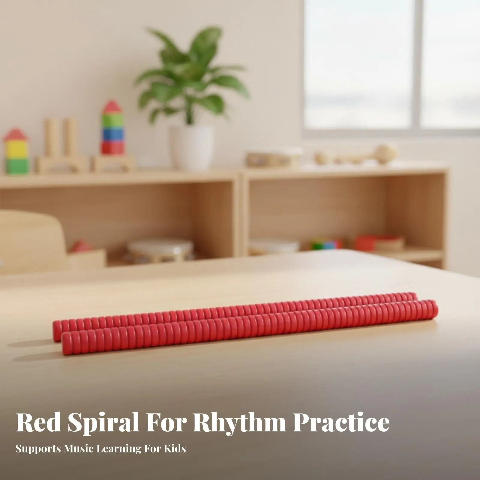 Beat Sticks Spiral Percussion Beat Sticks Threaded Musical Instrument