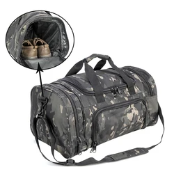 Bolsa de viagem de desporto leve para homem e mulher bagagem de mão saco de ginásio com compartimento de sapatos para mulher e homem