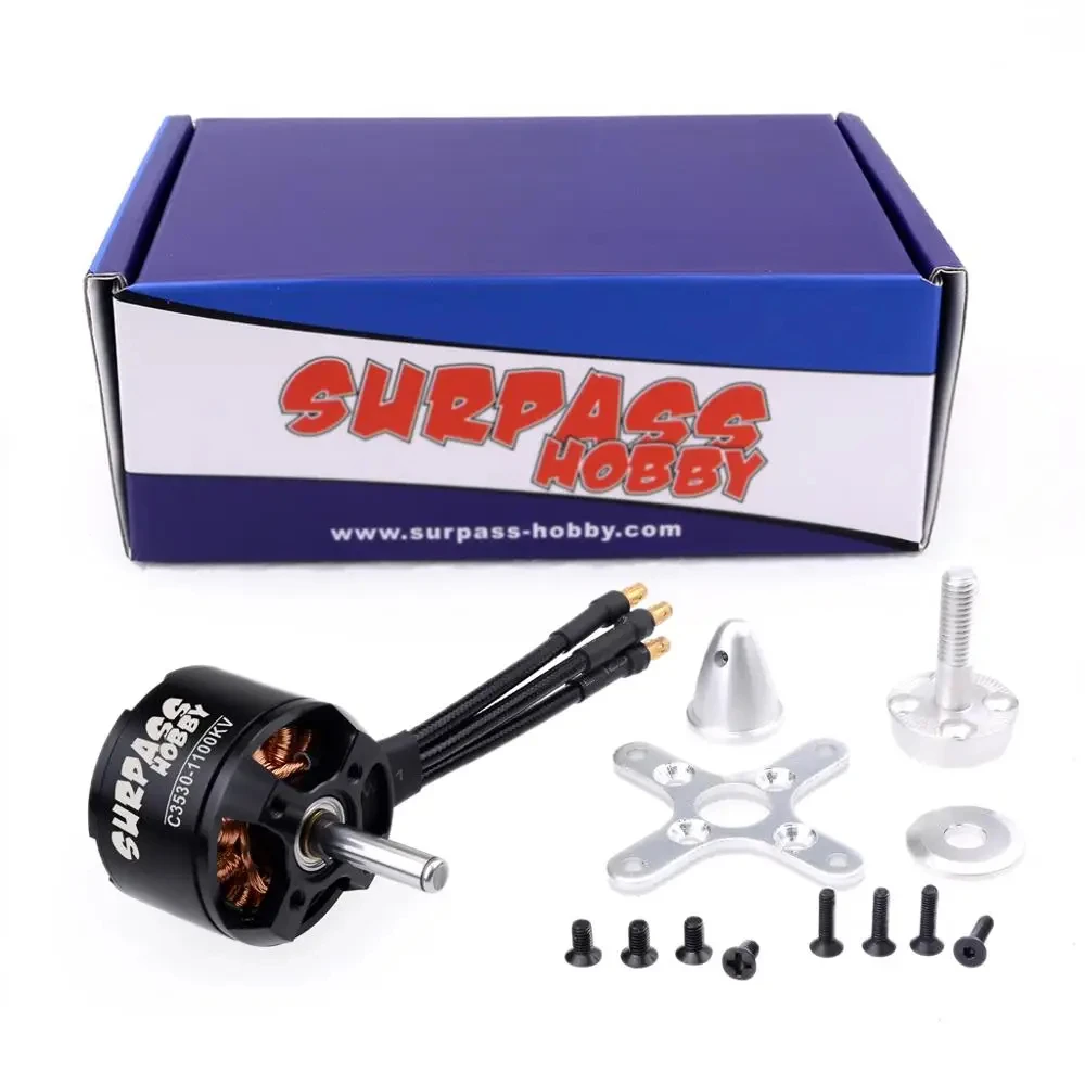 

SURPASS HOBBY 2808 C3530 1700KV 1400KV 1100KV Brushless Motor for RC Airplane Fixed-wing Glider Aircraft