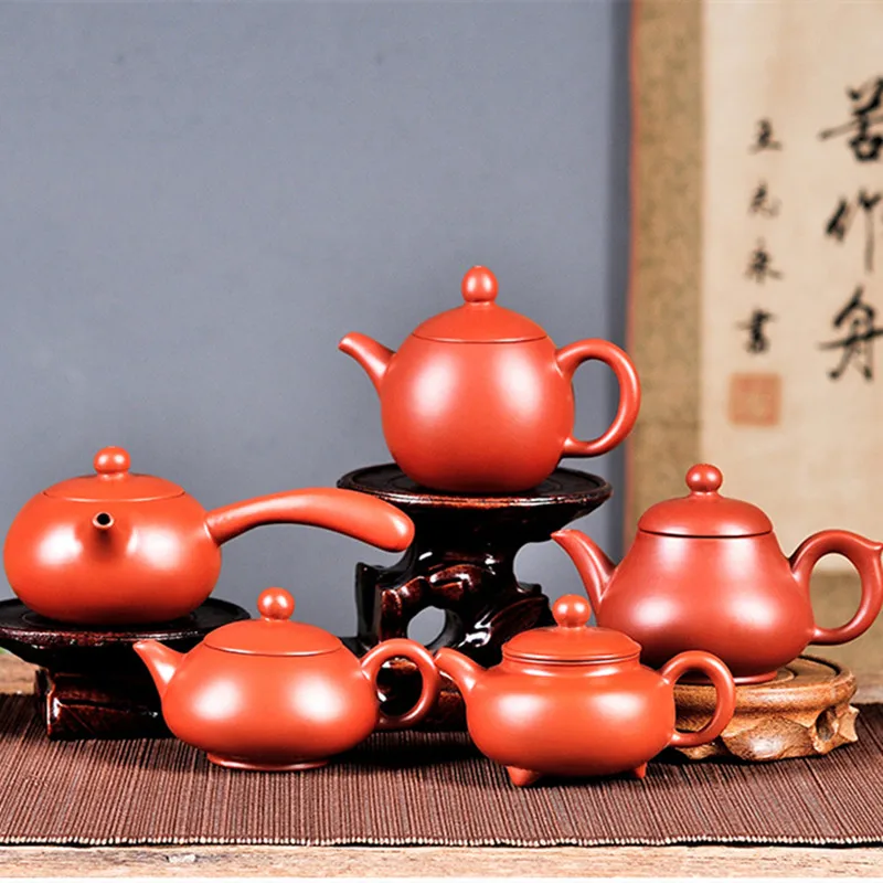 Chinese Tradition Zisha Filter Tea Pot Handmade Yixing Purple Clay Teapot Customized Boutique Beauty Tea Set Home Tea Infuser