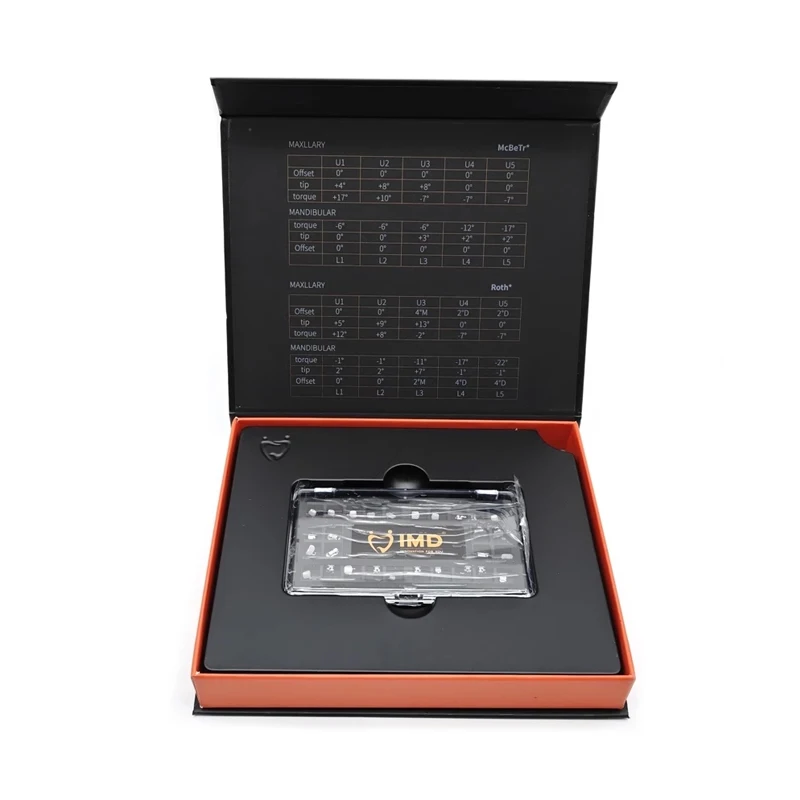 

IMD Pro MIM 2nd Gen Passive Self-Ligating Bracket McBeTr 0.022 Inch U/L 7-7 3/345 Hooks Dental Orthodontic Braces