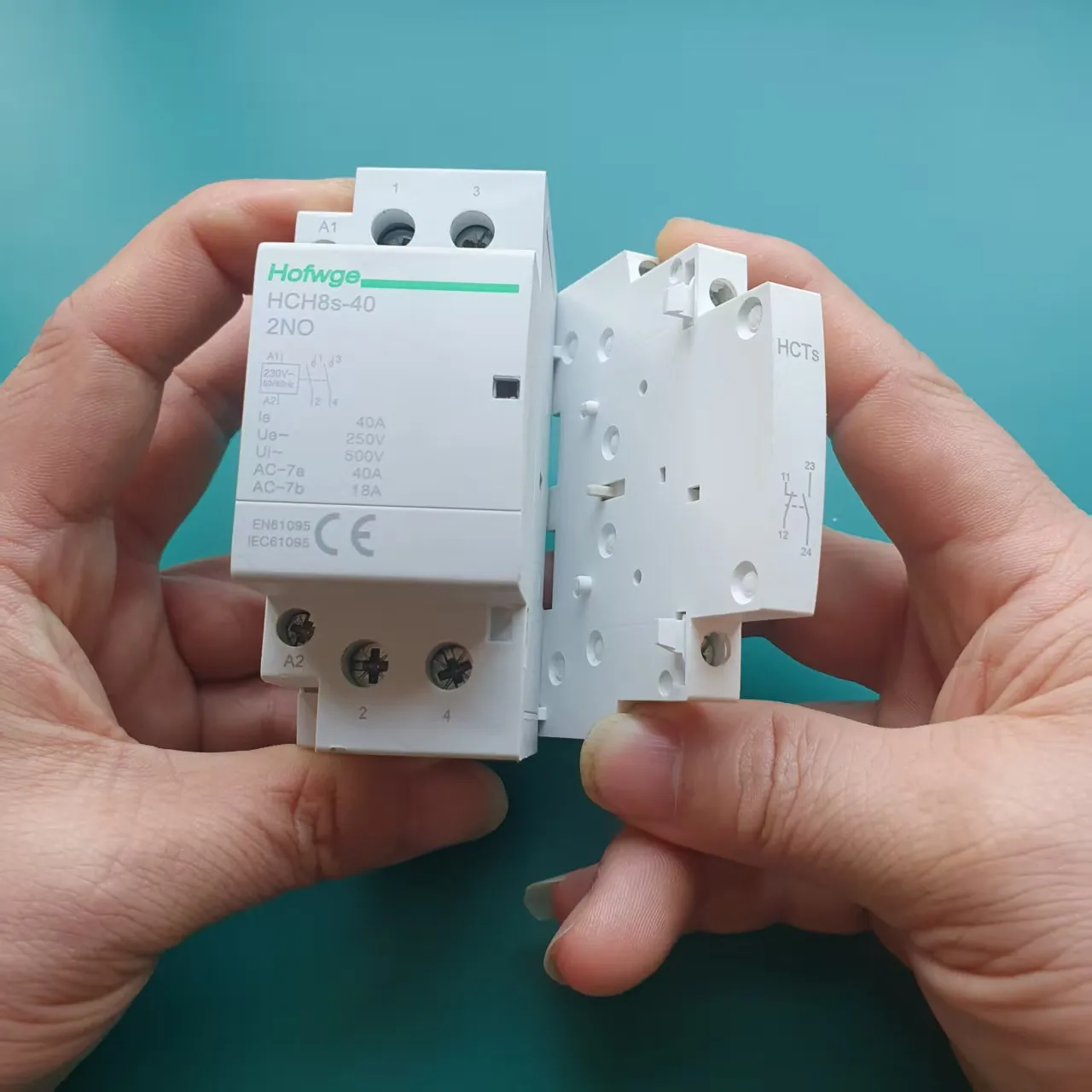 1pc HCTs O+F Auxiliary Contactor for Househould AC Contactor AC  2NO 1NO1NC IACTS for Smart Home House Hotel