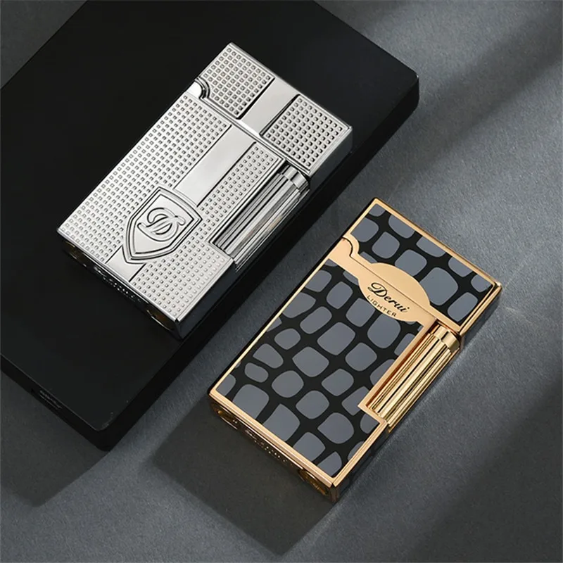 

New Fashionable and Simple Kerosenes Lighter Exquisite Grinding Wheel Open Flame Lighter High-end Men's Gift Smoke Accesoires