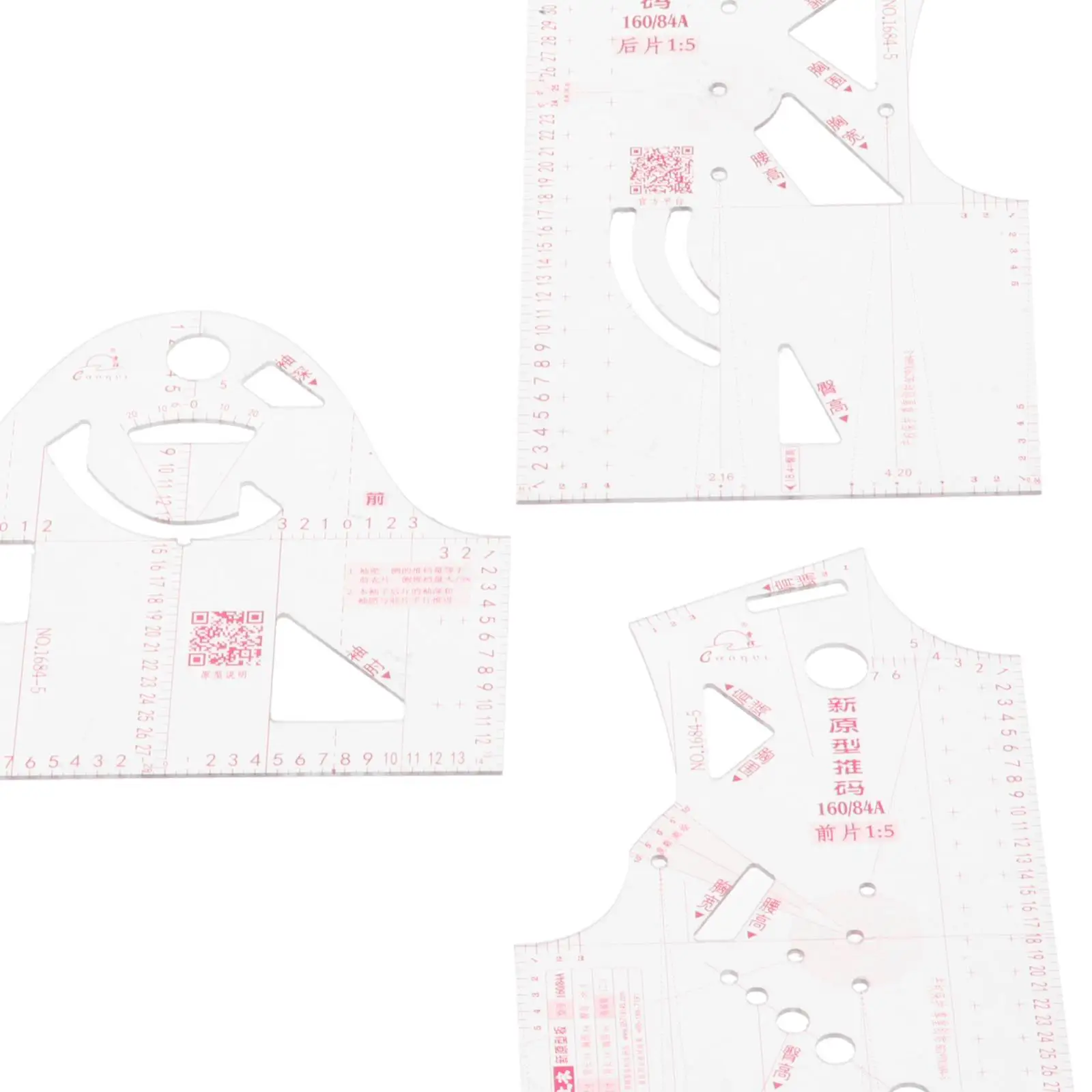 1: Ruler for Women Clothes Design, Sewing Pattern  Template Design Ruler French Curve Ruler