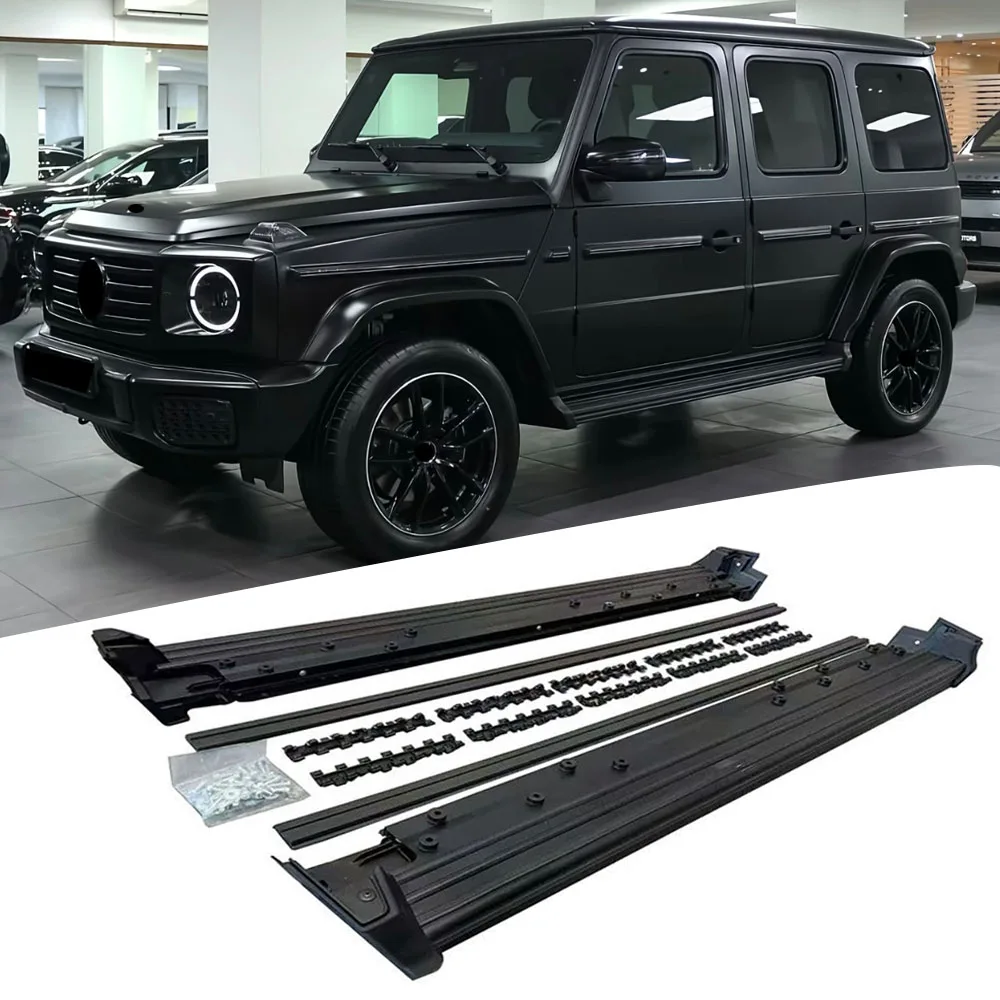 

Black Fixed Running Boards Fits for Mercedes Benz W465 G63 G500 G580 2025 2026 Side Steps