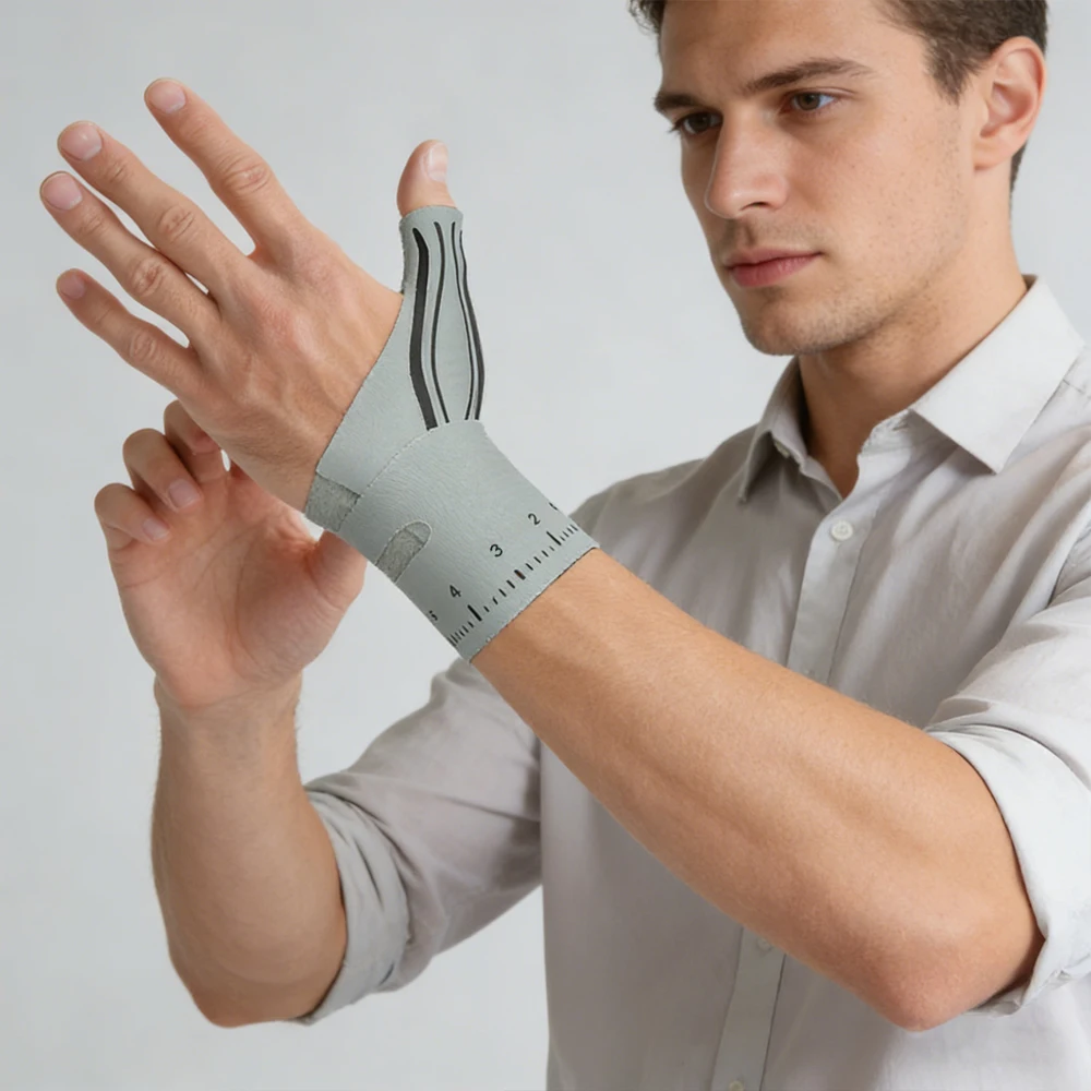 Anti-Sprain Wrist Brace｜Unisex Lightweight Design, Dual Thumb & Wrist Support｜Breathable Compression Protection for Fitness