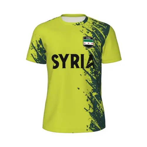 New Syria 1932-1958 3D Printing Flag Mesh T-shirts Men Women Clothing Sports Breathable For Running Bike Tennis Fitness T shirt