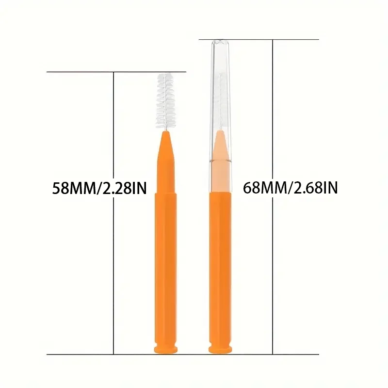 10 Piezas Cepillos Interdentales Cepillo Dental para Limpieza entre Dientes, Herramientas de Limpieza Dental para Ortodoncia, Micro Cepillos Suaves 6