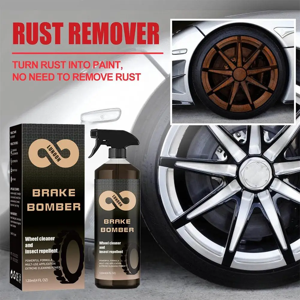 

120ml Car Wheel Cleaner Moto Tire Cleaner Highly Effective Polishing Stain Removal Rims Removal Wheel Maintenance Rust Y2y3