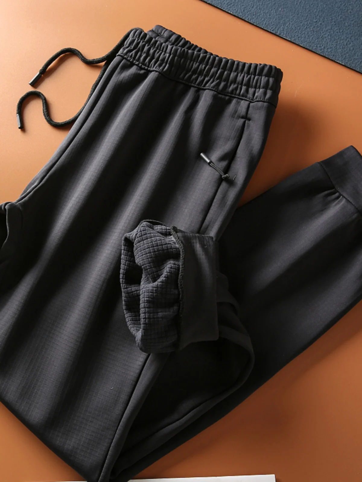 

Мужские спортивные повседневные брюки с эластичным поясом из ткани Cosite, длинные брюки, спортивные штаны, утепленные, для активного отдыха, молодежные