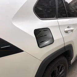 For Toyota RAV4 Hybrid 2019-2023 ABS Fuel Tank Decorative Cap Fuel Protection Cover Body Decoration Sticker Modified Accessories