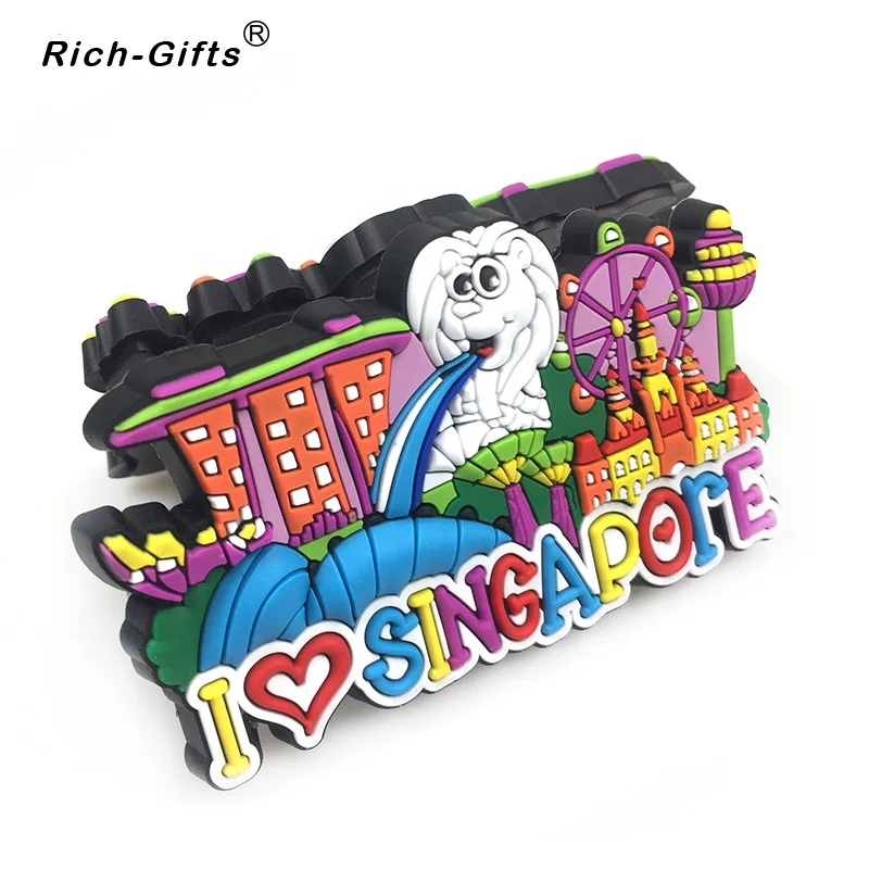 Personalized Wholesale Custom 3D Rubber Refrigerator Fridge Magnet