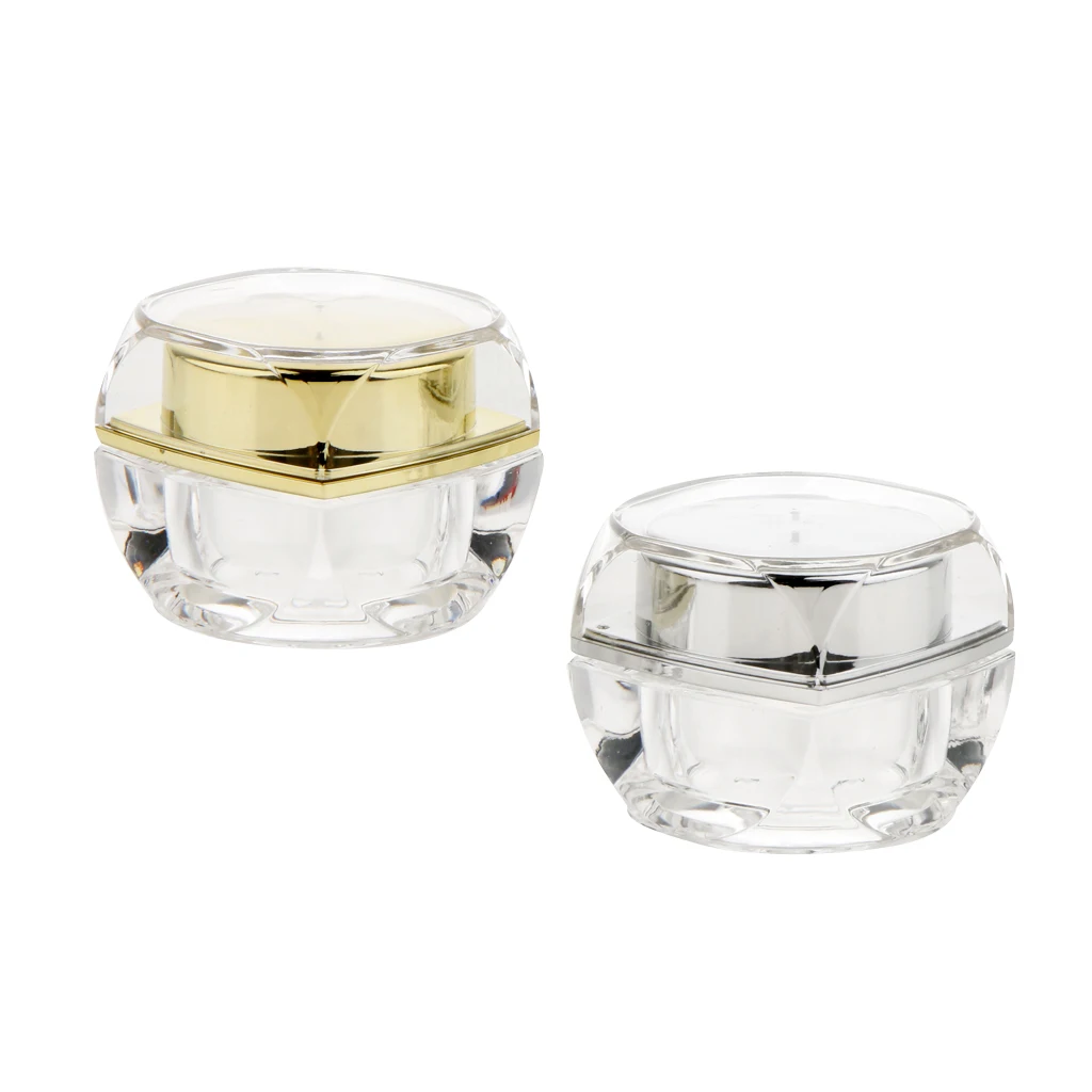 Lege pot acryl cosmetische doos Lege crèmeflescontainer voor oogschaduw, lippenbalsem en huidverzorging