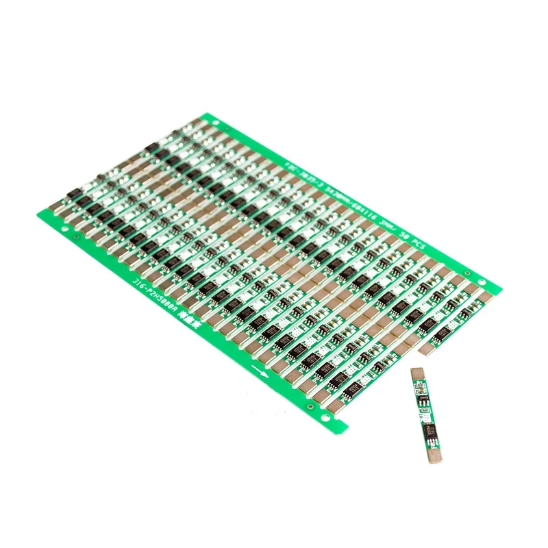 10~1000Pcs 3.7V Lithium Battery Protection Board Suitable for Polymer 18650 Can Have Multiple 3A Overcurrent Values