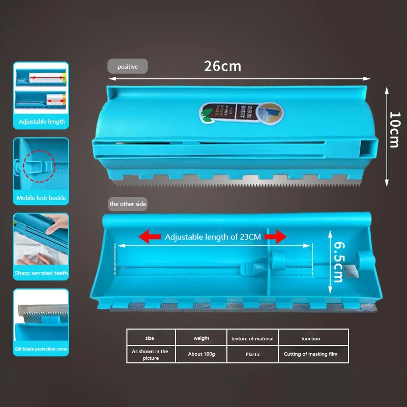 Paint Protection Film Cutter With Spray Paint Masking Paper Painters Tool Masking Film Cutting Tool Adjustable Cutter Knife