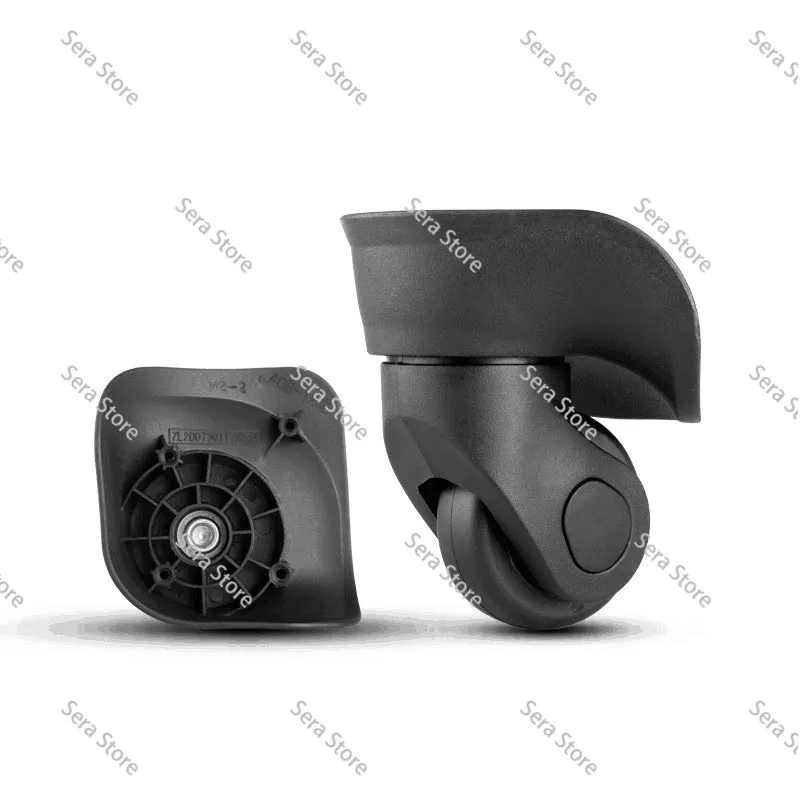 W042 Universal Replacement Luggage Wheels, 360° Swivel Casters for Suitcase Repair & Maintenance