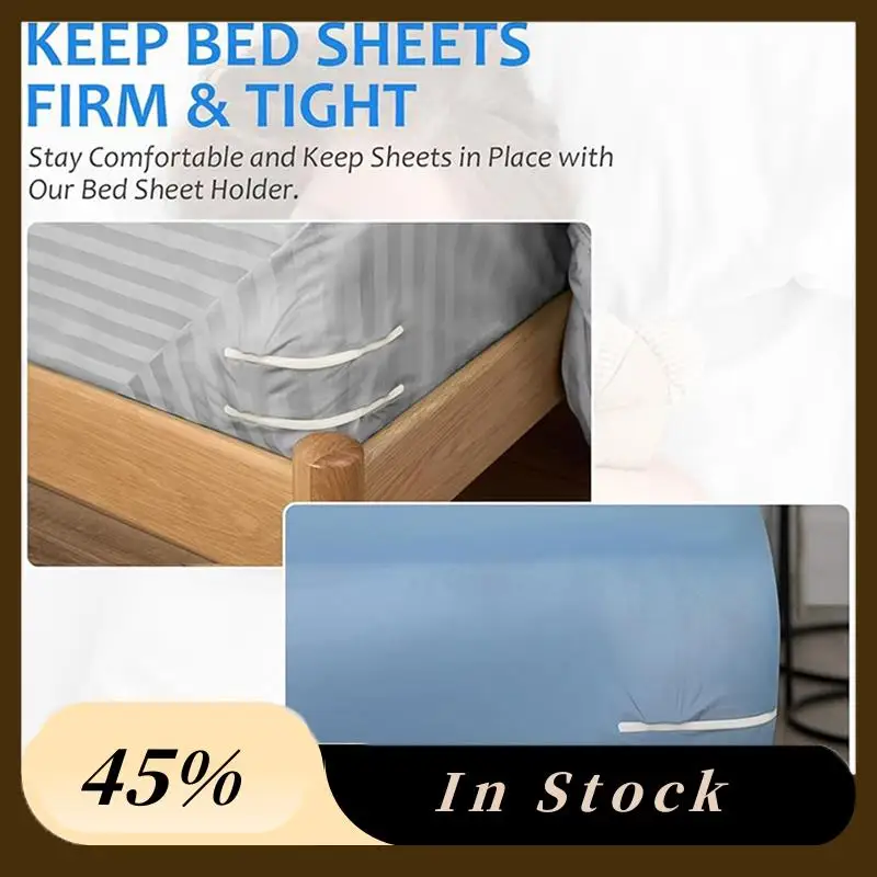 

A78K New 4Pcs Bed Sheet Fixing Clip Bed Cover Fastener Quilt Sheet Straps Holder Clips Non-Slip Fixing Device Bedsheet Grippers