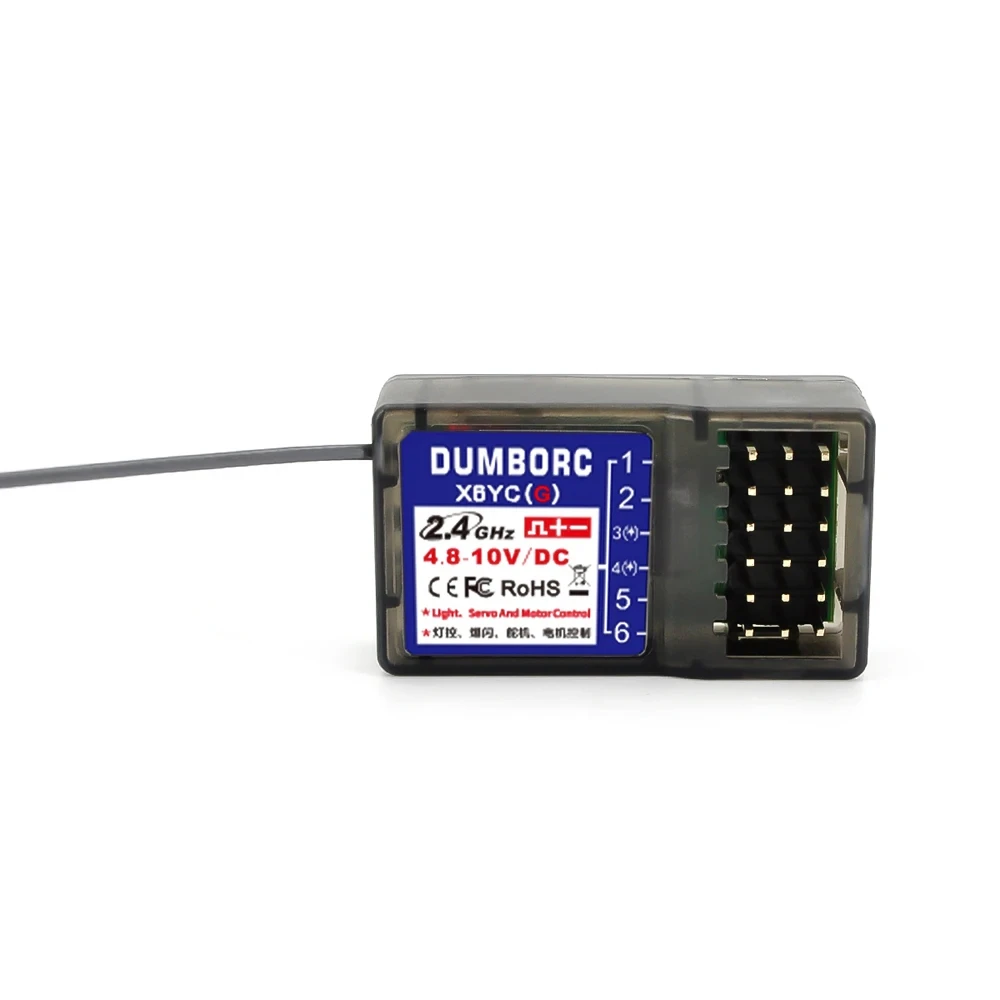 DUMBORC X6FG X6F X6DC X6DCG X6YC X6YCG 2.4G 6CH Receiver with Gyro for RC DUMBORC X6 X4 X5 Transmitter Remote Controller