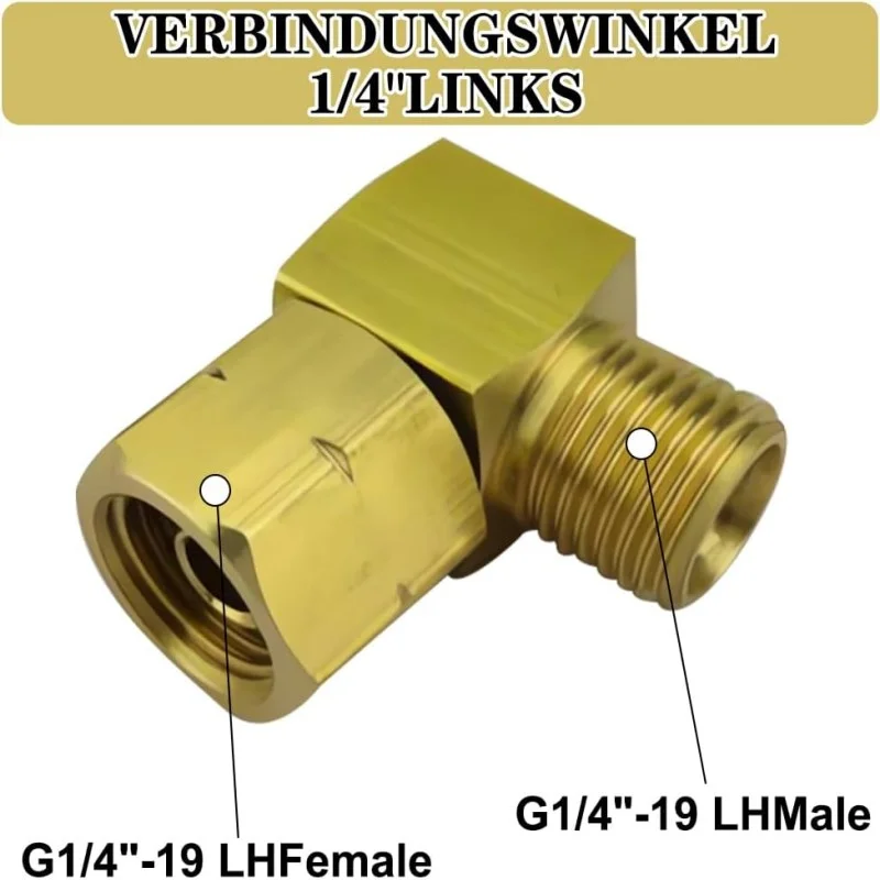 1/4" Elbow Gas Connection Elbow Gas Stove Gas Hose Brass Propane For Caravan Camping Accessories Copper Gas Pipe Connection view 6