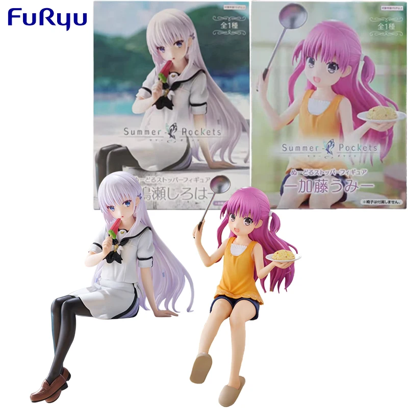 

FuRyu Genuine Noodle Stopper Summer Pockets Anime Figure Naruse Shiroha Kato Umi Action Toys for Kids Gift Collectible Model