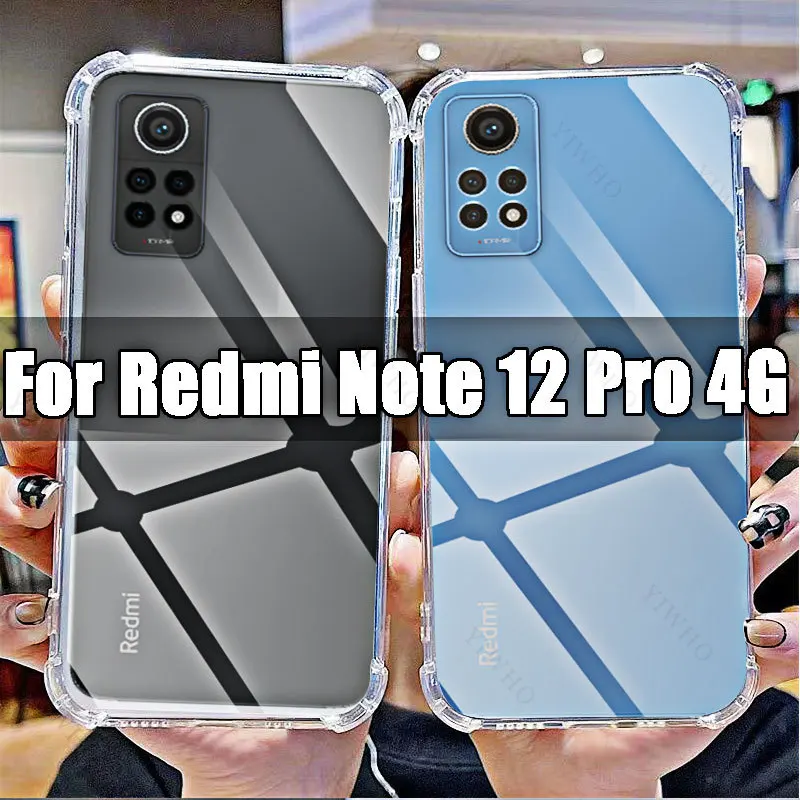 Soft Silicone Shockproof Case for Xiaomi Redmi Note 12 Pro 4G HD Transparent for Redmi Note12 Pro 4g 6.67\