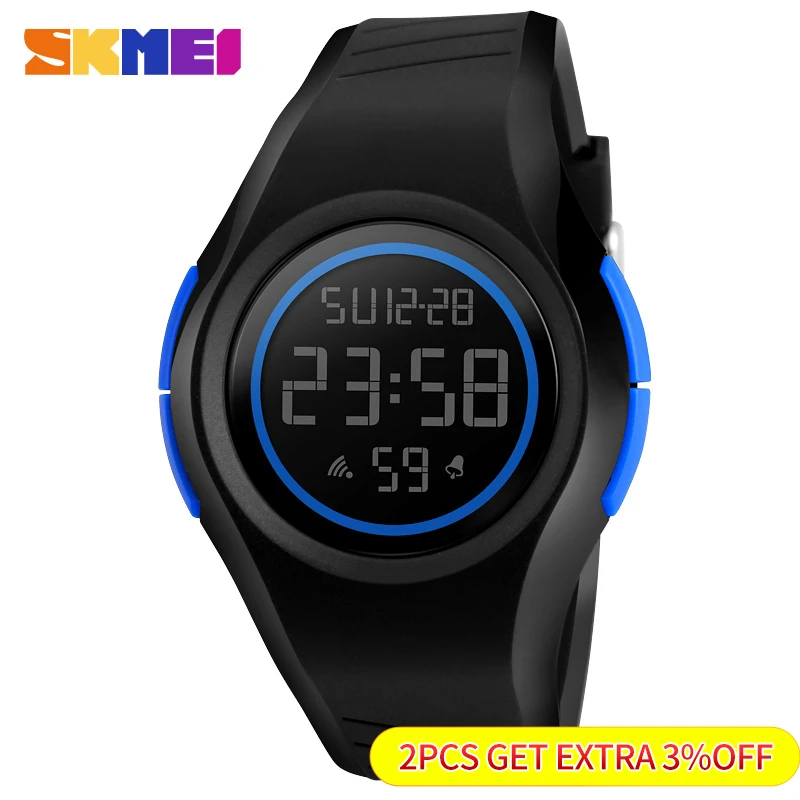 SKMEI Fashion Simple Sport Watch Men 5Bar Waterproof Men Watches Calendar LED Display Digital Watch Relogio Masculino