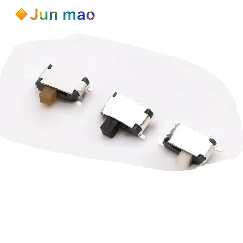 10pcs MSKT-12C00 SMT small toggle switch 7-pin 2-gear ultra small mini seven pin sliding switch yellow black white