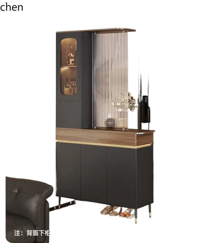 ZML entrance door sofa partition cabinet living room entrance shoe cabinet integrated simple modern screen wine cabinet