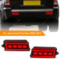 For Jeep Grand Cherokee 2005 2006 2007 2008 2009 Car LED Rear Bumper Reflector Light Tail Sequential Auto Turn Signal Brake Lamp