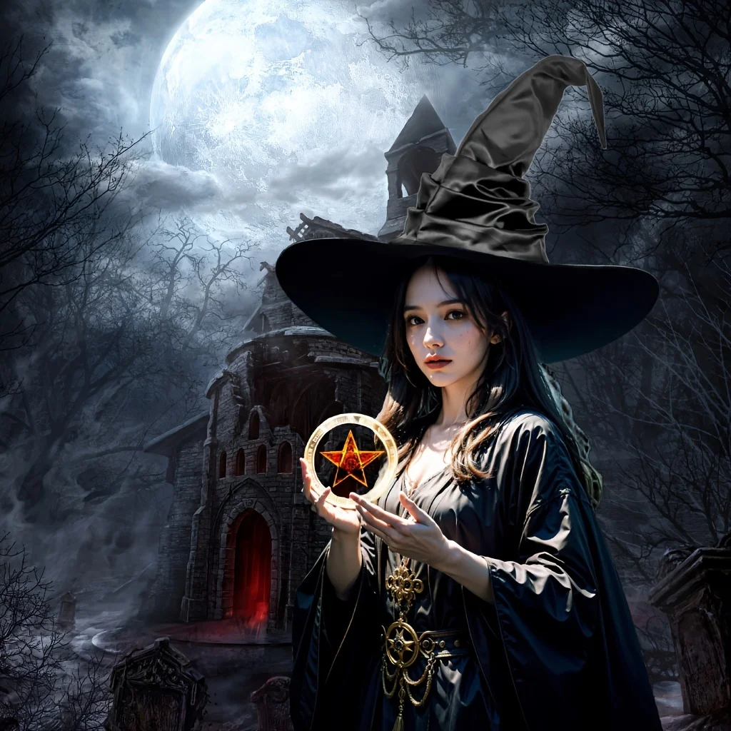 1pc modischer Hexen hut mit Quasten-Design-einzigartiges Halloween-und Weihnachts kostüm zubehör für Männer, perfekt für Bühnen-Perfo