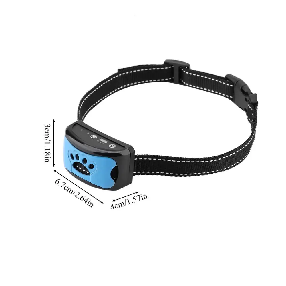 Hond Anti Blaffen Apparaat Usb Elektrische Ultrasone Honden Training Collar Dog Stop Barking Vibration Anti Bark Kraag Groothandel