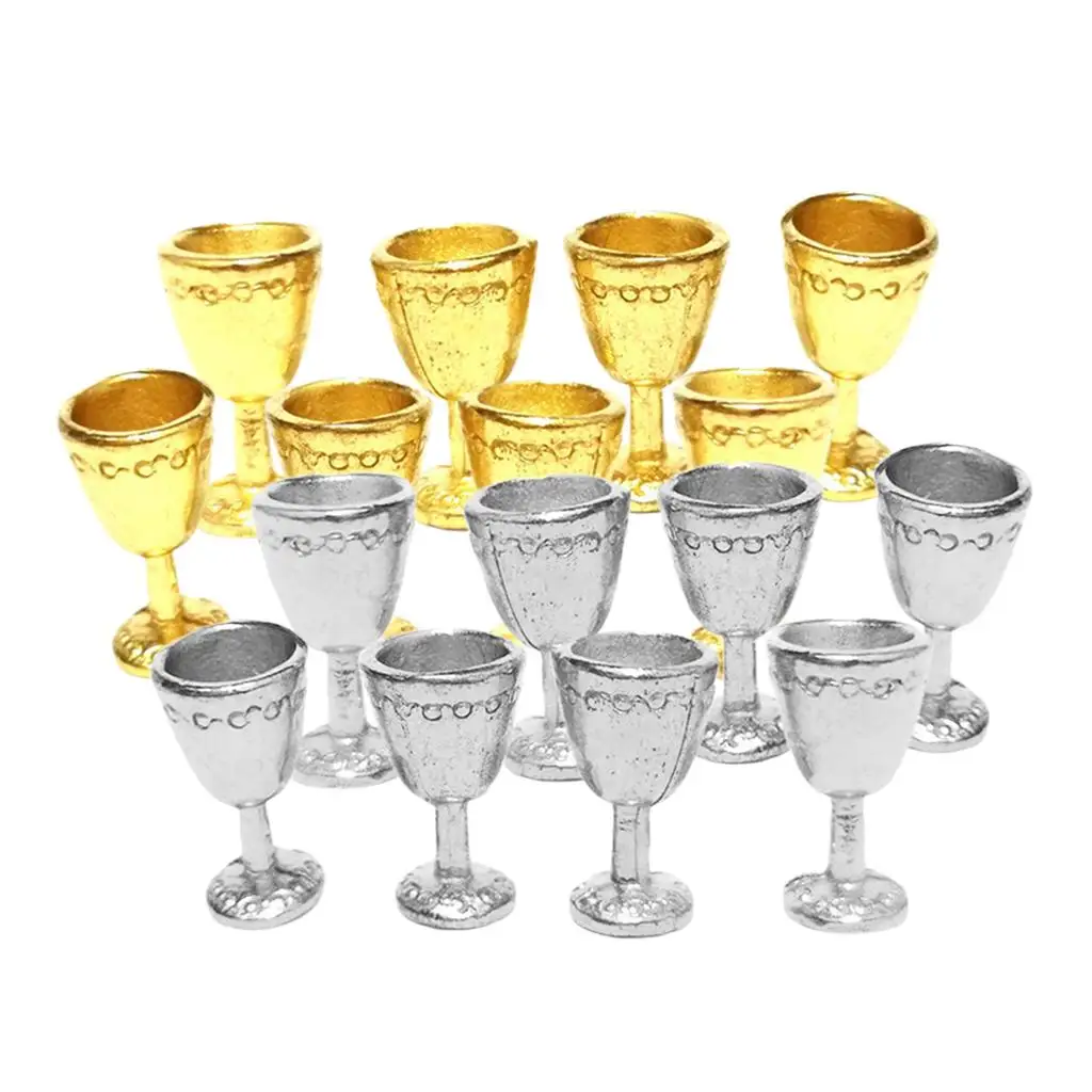 

Set of 16 1/12 Dollhouse Champagne Cup Goblet Pub Toys