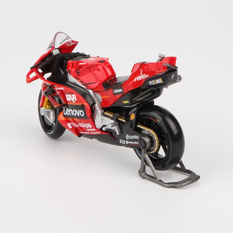 Maisto 1:18 Ducati Lenovo Team Motorcycle Racing Model 1# 2023 Winner Francesco Bagnaia Moto Toy Desmosedici GP 2023