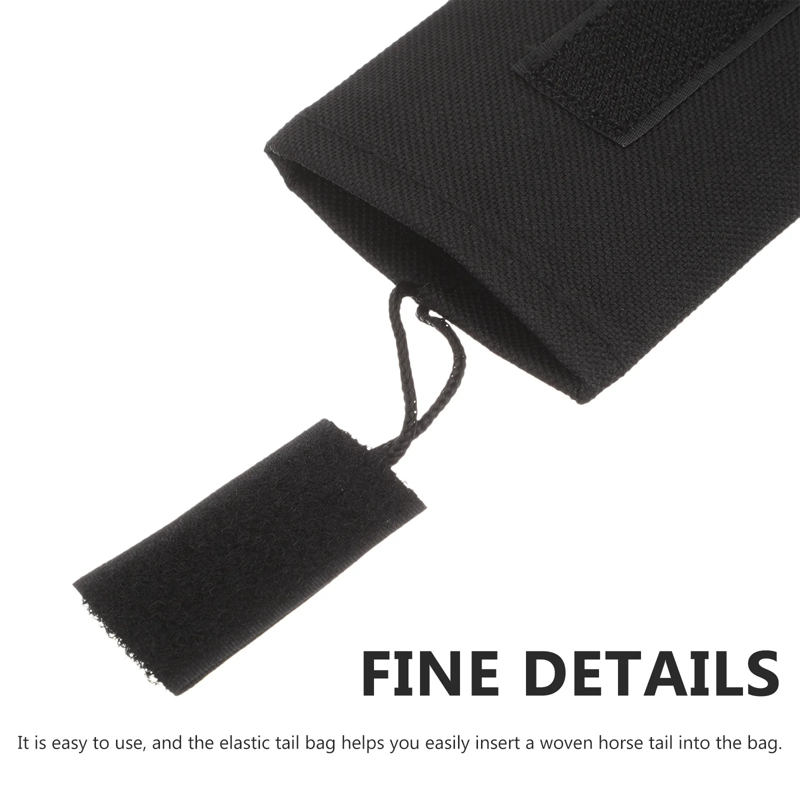 حقيبة ذيل للحصان متعددة الاستخدامات من القماش غير المنسوج، ناعمة ومريحة لتزيين ذيل الحصان واستخدام الحماية #4