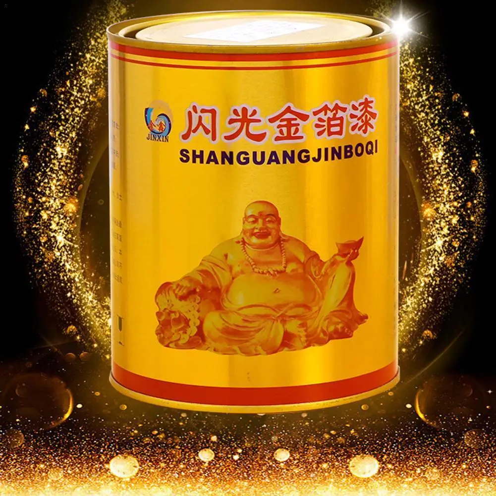 100g/Bottle Gold Paint Water-based Bronzing Paint For Wood Gold Statue Furniture Gold Paint Safe Non-toxic Gold Foil Paint Decor