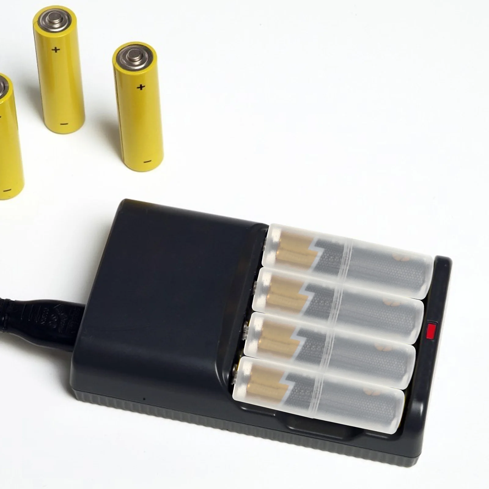 

10pcs Aaa To Aa Converter Lightweight Pp Adapter For Holders Container Tube Replacement Accessory Tool