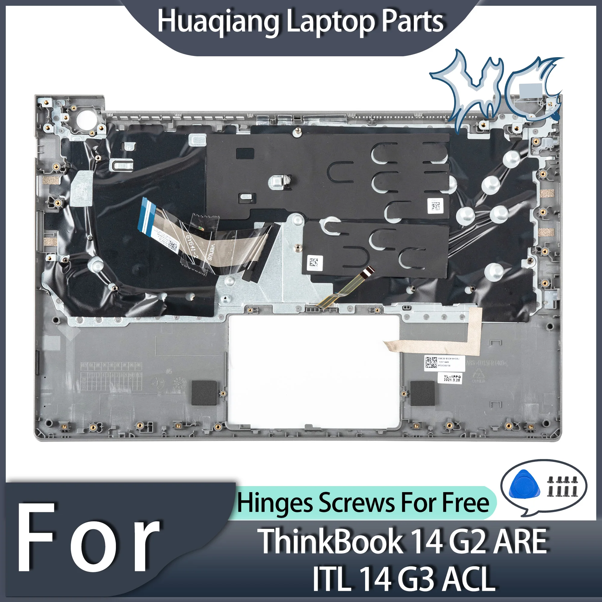 Imagem -01 - Teclado Original para Thinkbook 14 g2 Are Itl Laptop Covers Substituição Palmrest com Teclado 14 g3 Acl teclado original para thinkbook 14 g2 are itl laptop covers substituicao palmrest com teclado 14 g3 acl 01