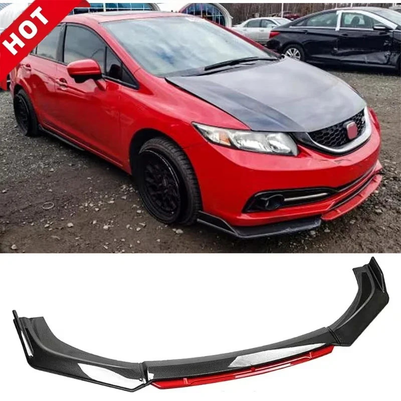 

Новая модификация автомобиля, передняя лопата, четырехсекционная двухслойная универсальная отделка переднего бампера, украшение кузова, передний подбородок