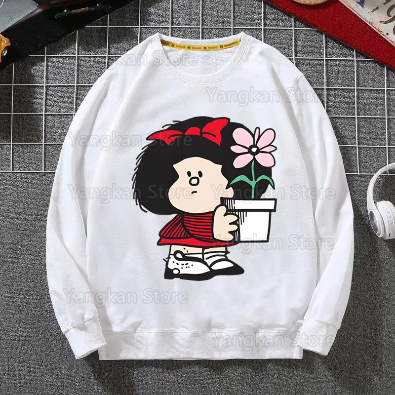 Mafalda Men's Hoodies Spring Autumn Male Casual Sweatshirts Men's Hoodies Sweatshirt Tops