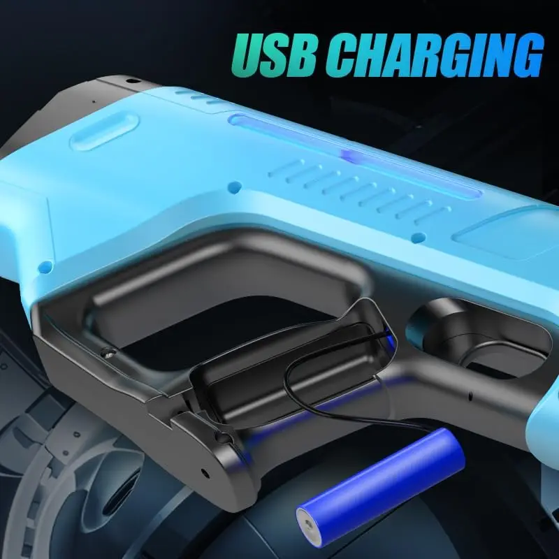 Pistolet à eau électrique à Absorption d'eau automatique, jouet à gicler alimenté par batterie avec lumière LED, cadeau de jeu d'été en plein air