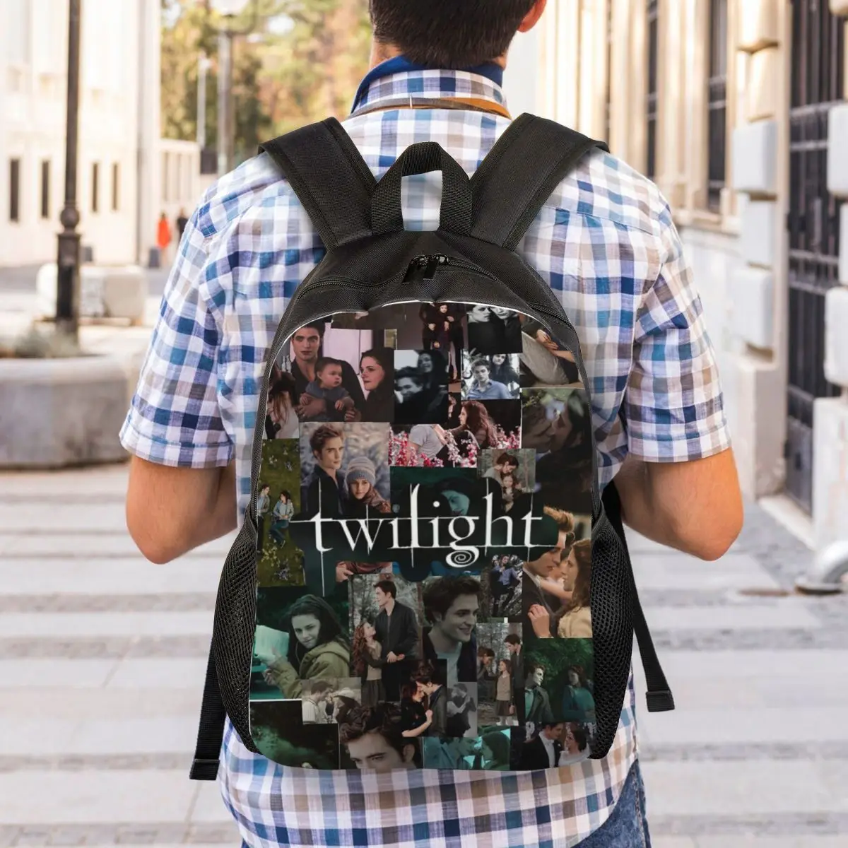Edward Cullen Twilight Backpack Student Boys Girls BookBag School Bag Laptop Shoulder Bags