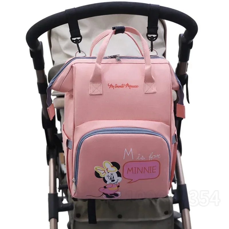 Disney New Fashion Baby Diaper Bag Large Capacity Maternity Bag Baby Waterproof Stroller Backpack Mickey Mouse Baby Diaper Bag