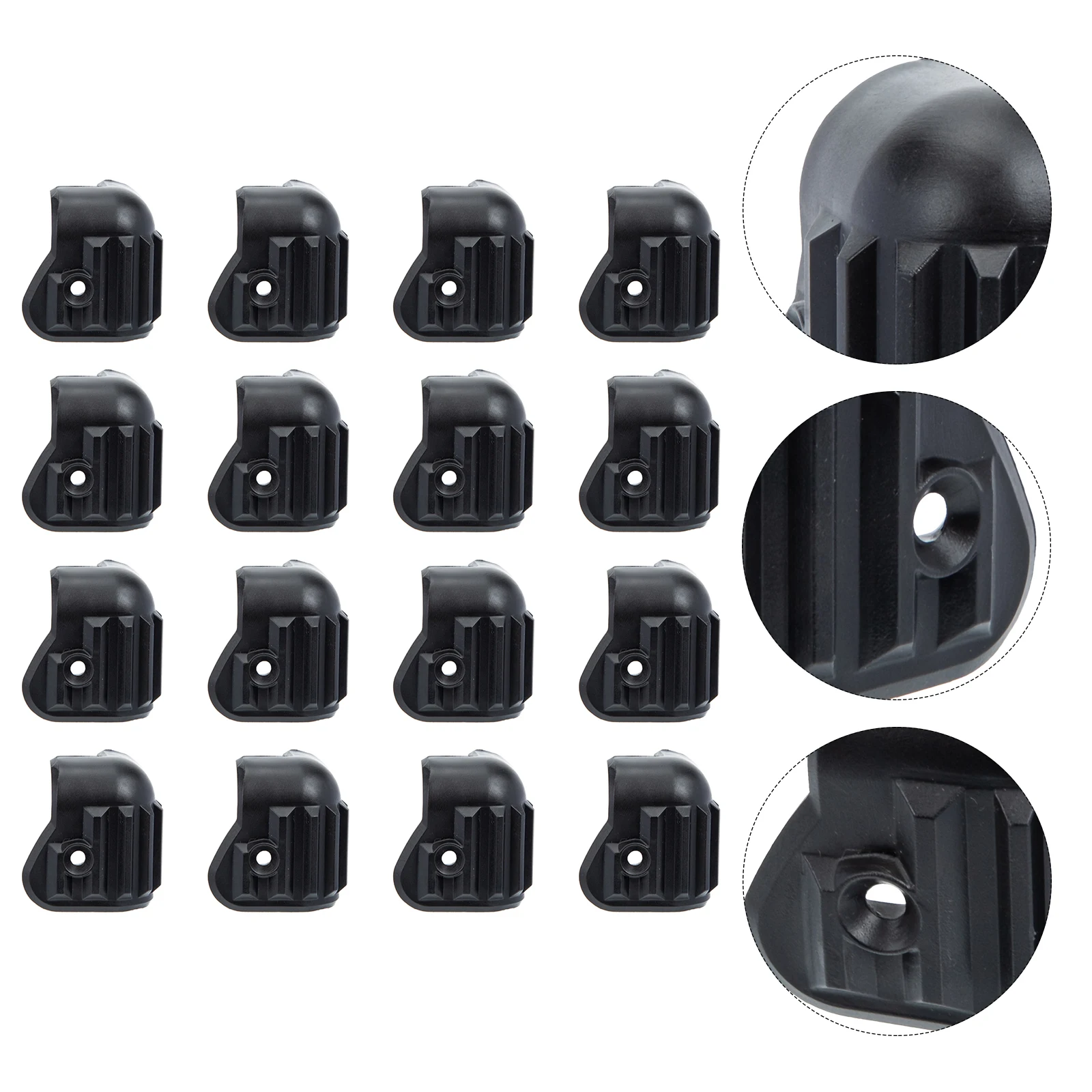 

16pcs Speaker Corner Protectors Plastic Anti-Collision Guards For Sound Box Furniture Cabinet Stage Equipment Durable Sturdy
