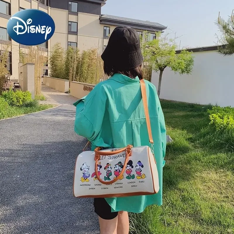 Disney Travel Bag for Women Girl Man Luggage Duffle Bag Tote Mickey Mouse Durable Canvas Large Capacity Cute Fashion Brand