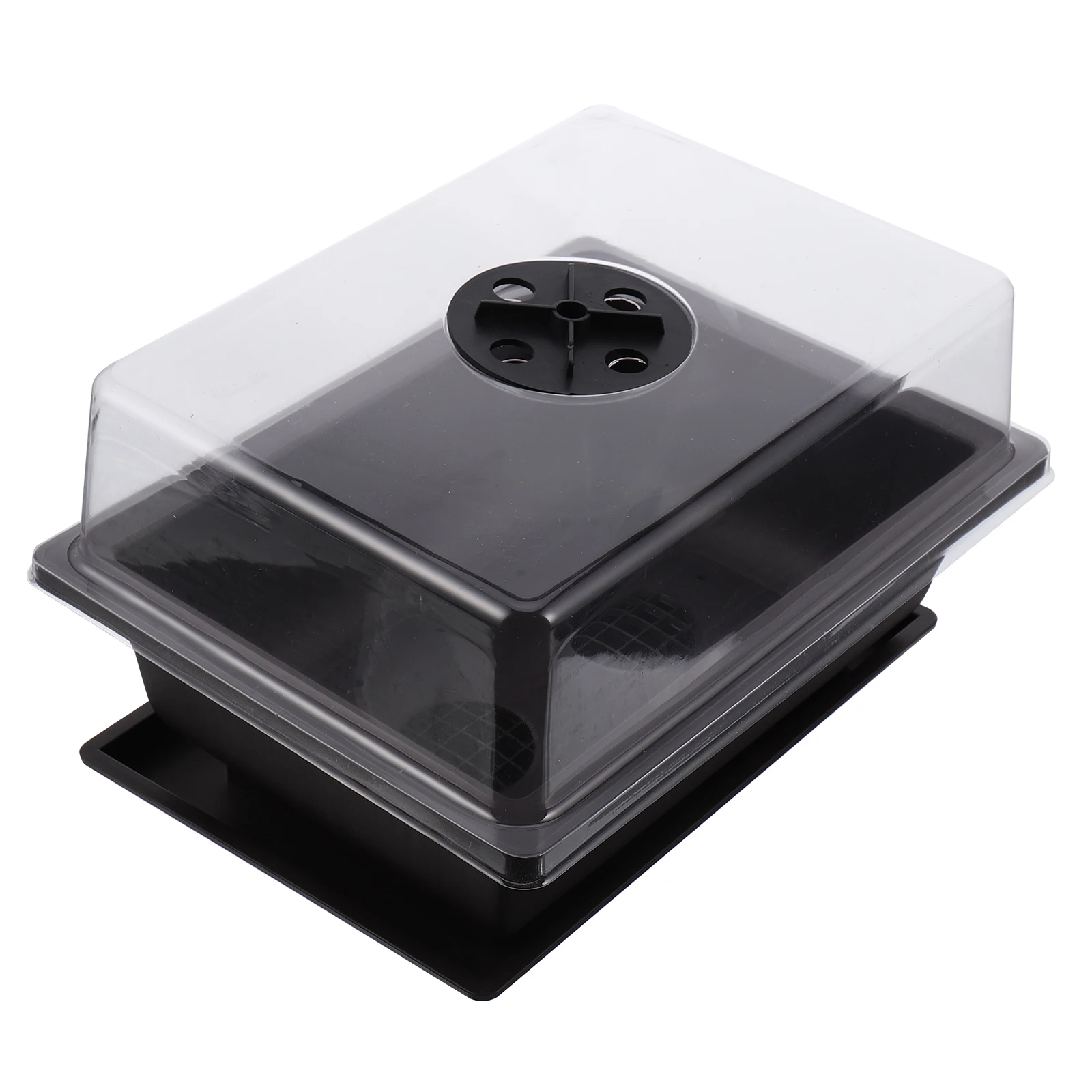 

2 Sets Plant Germination Tray Durable Plastic Garden Supply Easy Use Transparent Cover Heat Preservation Balcony Courtyard Plant
