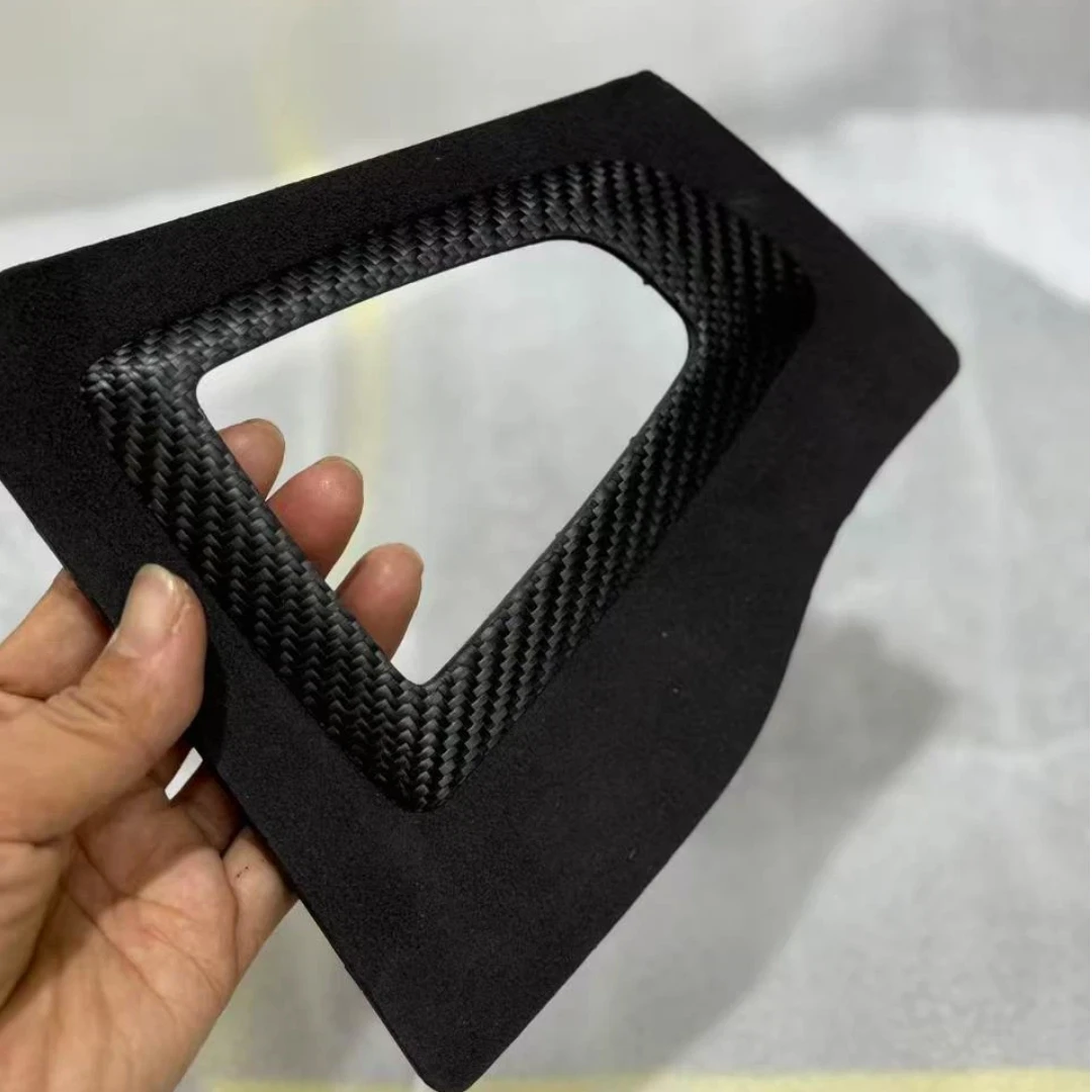 LHD RHD  Real Carbon Alcantara Car Gear Shift Panel Frame Base Replacement  for BMW 3 Series 4 Series 318 320 GT f34 f35 F30