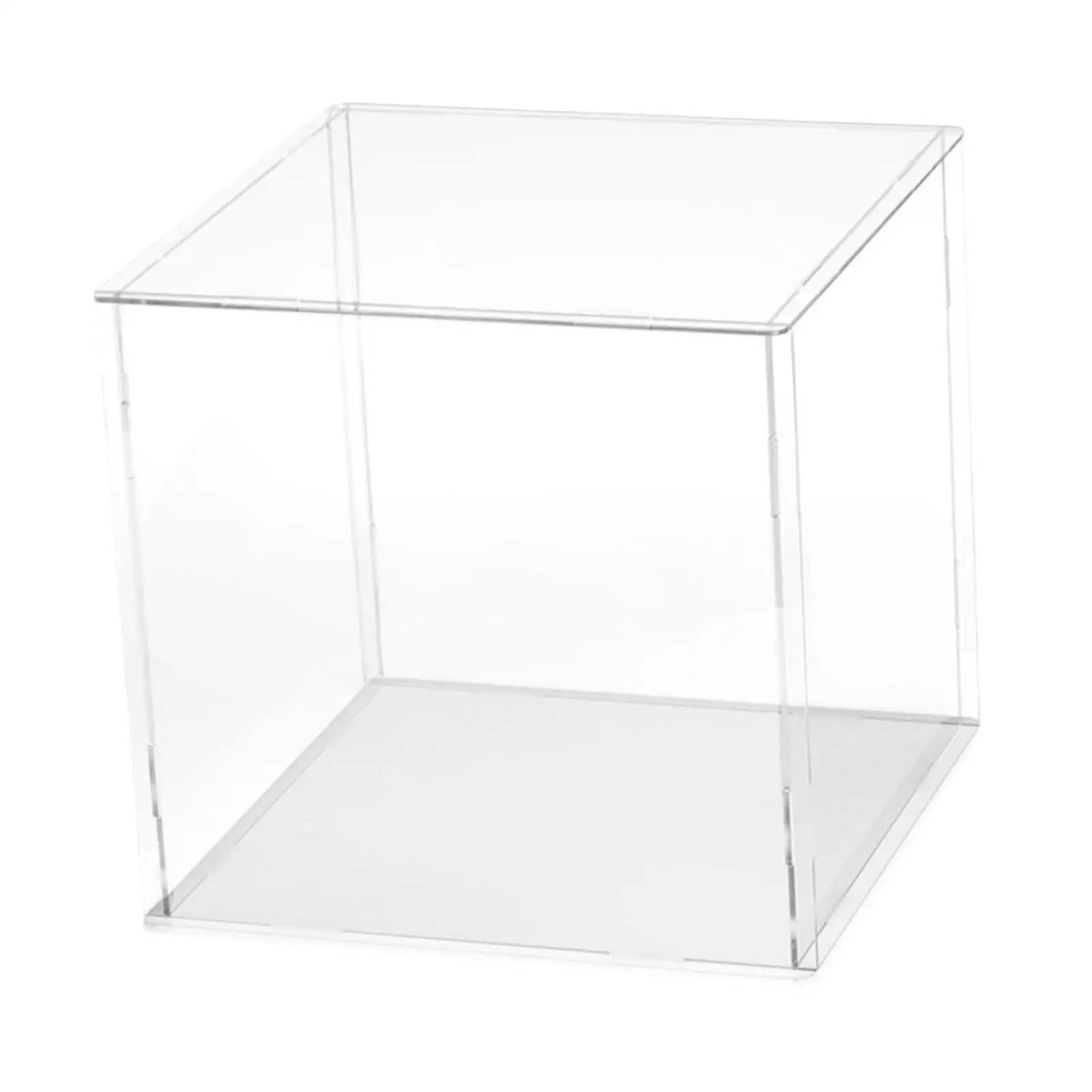 Clear Display Case Figure Display Case Dustproof Stackable Storage Bin Handbag Storage Box Showcase, for Toys Model