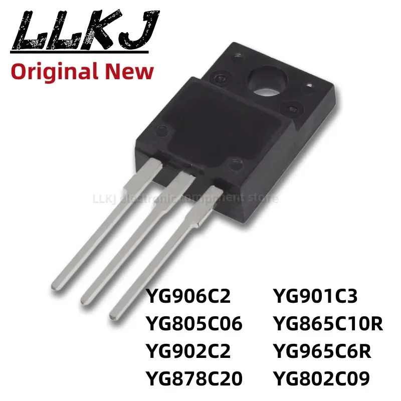 1pcs YG906C2 YG805C06 YG902C2 YG878C20 YG901C3 YG865C10R YG965C6R YG802C09 TO-220F MOS FET
